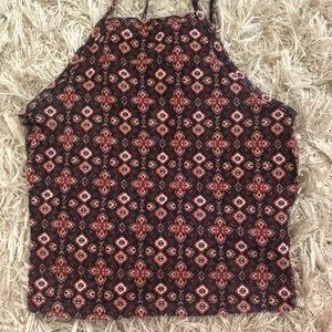 Garage Aztec Print Maroon Camisole